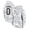 Punc D.Broncos #0 Jonathon Cooper Player Arctic Camo Salute to Service Hoodies Limited Game Stitched Jerseys
