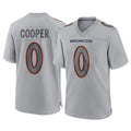 Punc D.Broncos #0 Jonathon Cooper Player Gray Atmosphere Fashion Limited Game Stitched Jerseys