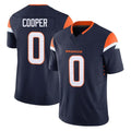 Punc D.Broncos #0 Jonathon Cooper Player Navy Limited Vapor F.U.S.E. Home Game Stitched Jerseys