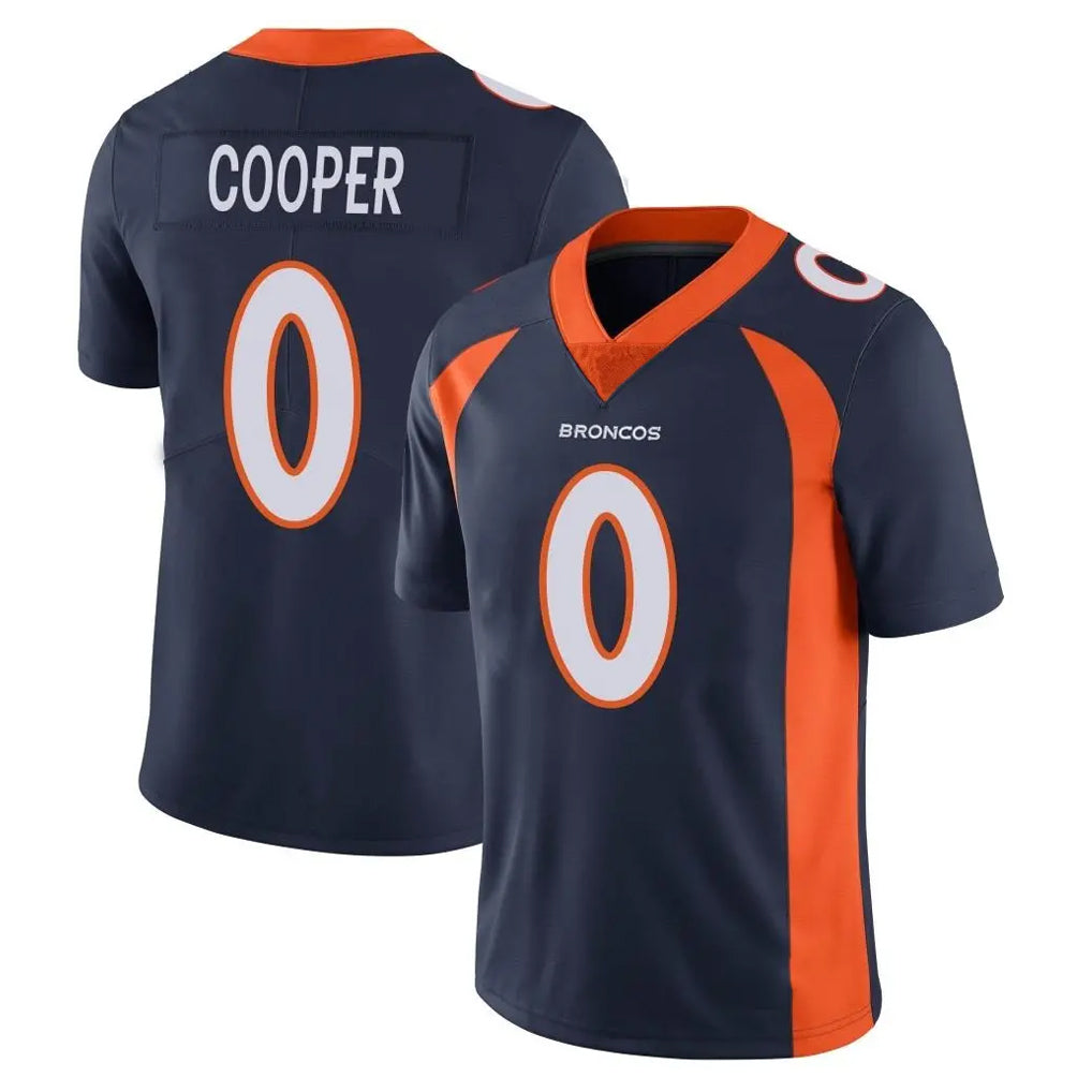 Punc D.Broncos #0 Jonathon Cooper Player Navy Vapor Untouchable Limited Game Stitched Jerseys