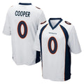 Punc D.Broncos #0 Jonathon Cooper Player White Game Stitched Jerseys
