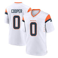 Punc D.Broncos #0 Jonathon Cooper Player White Home Game Stitched Jerseys
