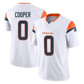 Punc D.Broncos #0 Jonathon Cooper Player White Limited Vapor F.U.S.E. Home Game Stitched Jerseys