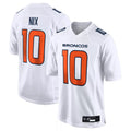 Punc D.Broncos #10 Bo Nix Player White Fashion Limited Game Stitched Jerseys