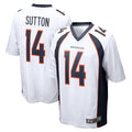 Punc D.Broncos #14 Courtland Sutton Player White Game Stitched Jerseys
