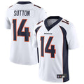 Punc D.Broncos #14 Courtland Sutton Player White Replica Game Stitched Jerseys