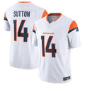 Punc D.Broncos #14 Courtland Sutton White Vapor F.U.S.E. Limited Jersey American Stitched Jerseys