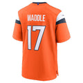 Punc D.Broncos #17 Jaylen Waddle Orange Game Stitched Jerseys