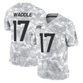 Punc D.Broncos #17 Jaylen Waddle Player Arctic Camo Salute To Service Limited Stitched Jerseys