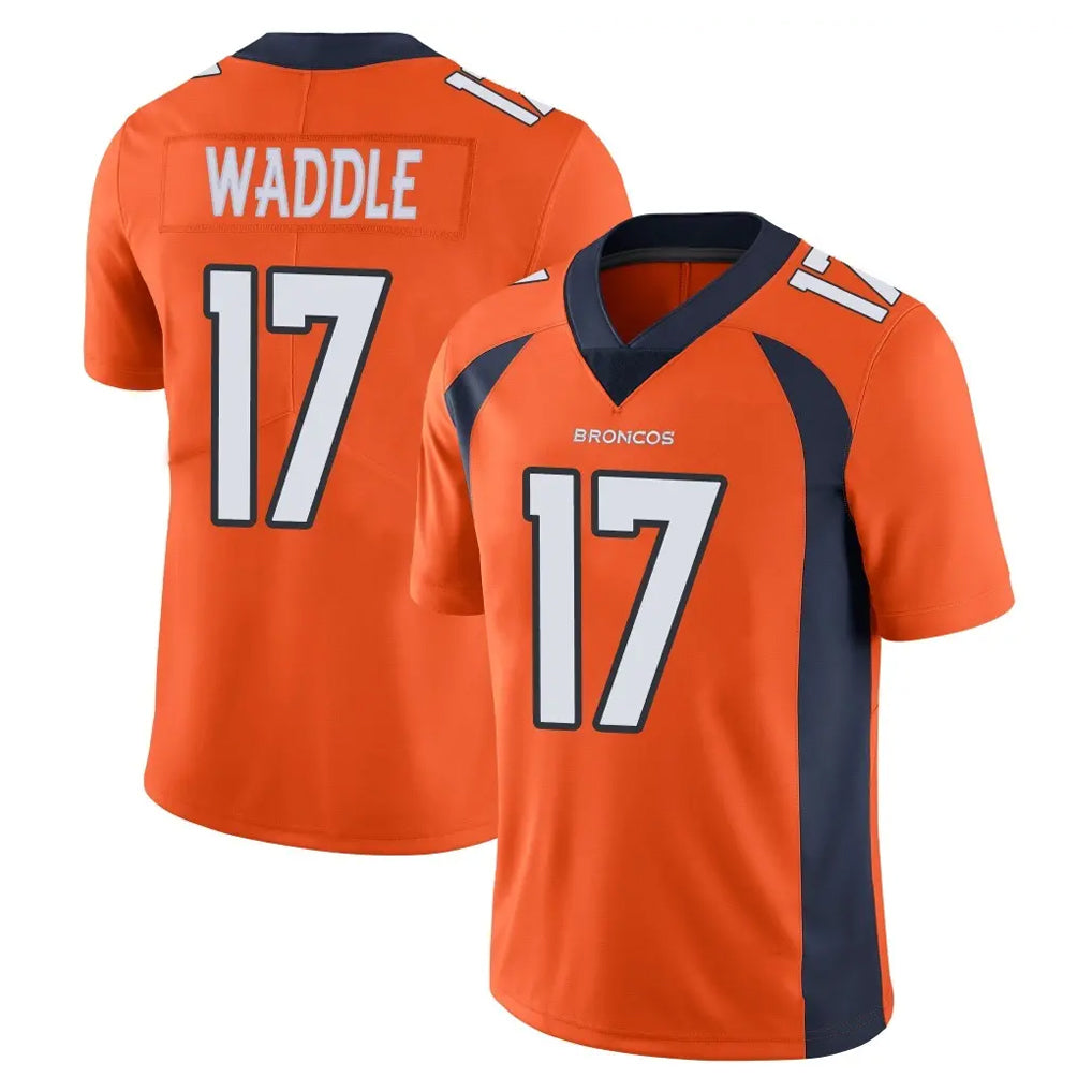 Punc D.Broncos #17 Jaylen Waddle Player Orange Color Vapor Untouchable Limited Game Stitched Jerseys