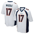 Punc D.Broncos #17 Jaylen Waddle Player White Game Stitched Jerseys