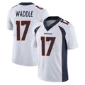 Punc D.Broncos #17 Jaylen Waddle Player White Vapor Untouchable Limited Home Game Stitched Jerseys