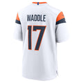 Punc D.Broncos #17 Jaylen Waddle White Game Stitched Jerseys