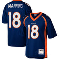 Punc D.Broncos #18 Peyton Manning Player Mitchell & Ness Navy Legacy Replica Stitched  Jerseys
