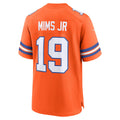 Punc D.Broncos #19 Marvin Mims Jr Orange Mile High Collection 1977 Throwback Player Game Stitched Jerseys