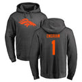 Punc D.Broncos #1 Evan Engram Player Ash One Color Pullover Hoodie Limited Stitched Jerseys