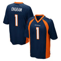 Punc D.Broncos #1 Evan Engram Player Navy Game Stitched Jerseys