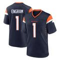 Punc D.Broncos #1 Evan Engram Player Navy Home Game Stitched Jerseys