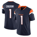 Punc D.Broncos #1 Evan Engram Player Navy Limited Vapor F.U.S.E. Home Game Stitched Jerseys