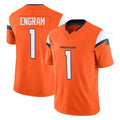 Punc D.Broncos #1 Evan Engram Player Orange Vapor F.U.S.E. Limited Home Game Stitched Jerseys