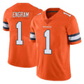 Punc D.Broncos #1 Evan Engram Player Orange Vapor Untouchable Limited Home Game Stitched Jerseys