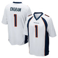 Punc D.Broncos #1 Evan Engram Player White Game Stitched Jerseys