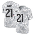Punc D.Broncos #21 Riley Moss Player Arctic Camo Salute To Service Limited Stitched Jerseys