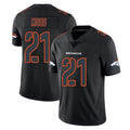 Punc D.Broncos #21 Riley Moss Player Black Impact Limited Game Stitched Jerseys