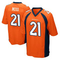 Punc D.Broncos #21 Riley Moss Player Orange Color Home Game Stitched Jerseys