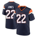 Punc D.Broncos #22 Brandon Jones Player Navy Home Game Stitched Jerseys