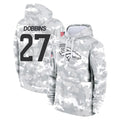 Punc D.Broncos #27 J.K. Dobbins Player Arctic Camo Salute to Service Hoodies Limited Game Stitched Jerseys