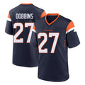 Punc D.Broncos #27 J.K. Dobbins Player Navy Home Game Stitched Jerseys