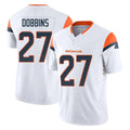 Punc D.Broncos #27 J.K. Dobbins Player White Limited Vapor F.U.S.E. Home Game Stitched Jerseys