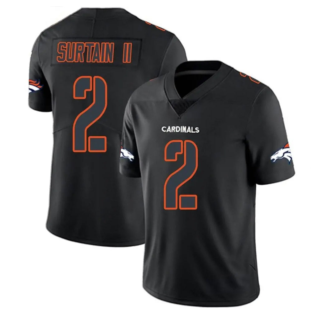 Punc D.Broncos #2 Pat Surtain II Player Black Impact Limited Game Stitched Jerseys