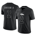 Punc D.Broncos #2 Pat Surtain II Player Black Reflective Limited Stitched Jerseys