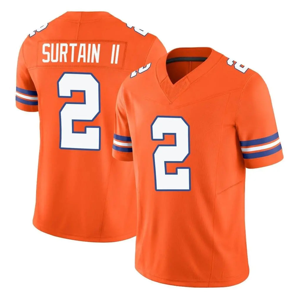 Punc D.Broncos #2 Pat Surtain II Player Orange Limited Alternate Vapor F.U.S.E. Throwback Game Stitched Jerseys