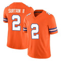 Punc D.Broncos #2 Pat Surtain II Player Orange Limited Alternate Vapor F.U.S.E. Throwback Game Stitched Jerseys