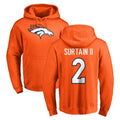 Punc D.Broncos #2 Pat Surtain II Player Orange Pullover Hoodie Limited Stitched Jerseys