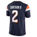 Punc D.Broncos #2 Patrick Surtain II Player Navy Vapor F.U.S.E. Limited  Stitched Jerseys