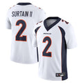 Punc D.Broncos #2 Patrick Surtain II Player White Vapor Untouchable Limited Stitched Jerseys