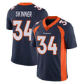 Punc D.Broncos #34 JL Skinner Player Navy Vapor Untouchable Limited Game Stitched Jerseys