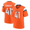 Punc D.Broncos #41 Drew Sanders Player Orange Home Game Stitched Jerseys