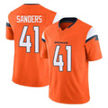 Punc D.Broncos #41 Drew Sanders Player Orange Vapor F.U.S.E. Limited Home Game Stitched Jerseys