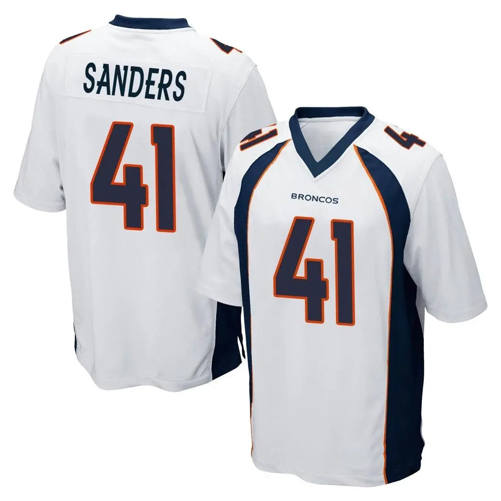 Punc D.Broncos #41 Drew Sanders Player White Game Stitched Jerseys