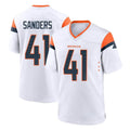 Punc D.Broncos #41 Drew Sanders Player White Home Game Stitched Jerseys