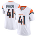 Punc D.Broncos #41 Drew Sanders Player White Limited Vapor F.U.S.E. Home Game Stitched Jerseys