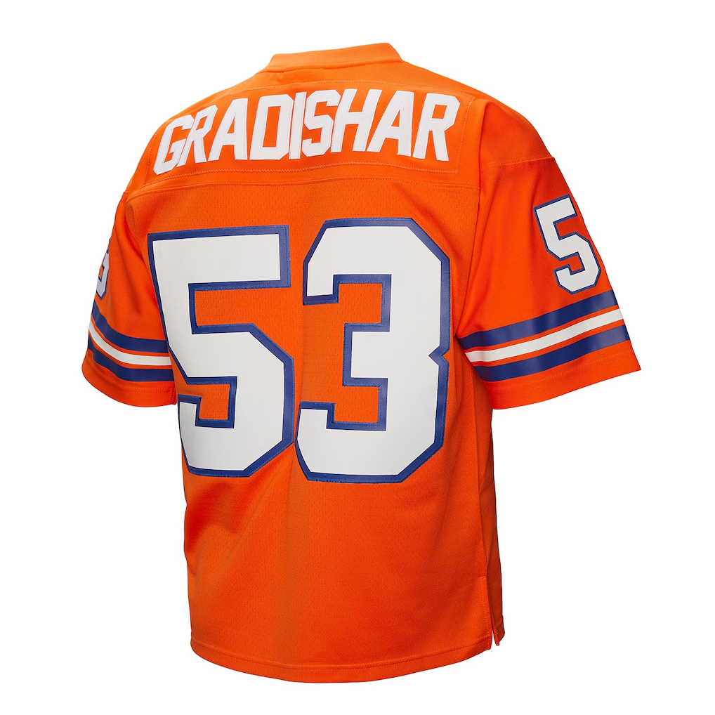 Punc D.Broncos #53 Randy Gradishar Mitchell & Ness Orange 1978 Legacy Replica Stitched Puhic Jersey