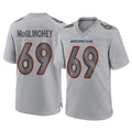 Punc D.Broncos #69 Mike McGlinchey Player Gray Atmosphere Fashion Limited Game Stitched Jerseys