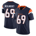 Punc D.Broncos #69 Mike McGlinchey Player Navy Limited Vapor F.U.S.E. Home Game Stitched Jerseys