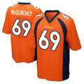 Punc D.Broncos #69 Mike McGlinchey Player Orange Color Home Game Stitched Jerseys